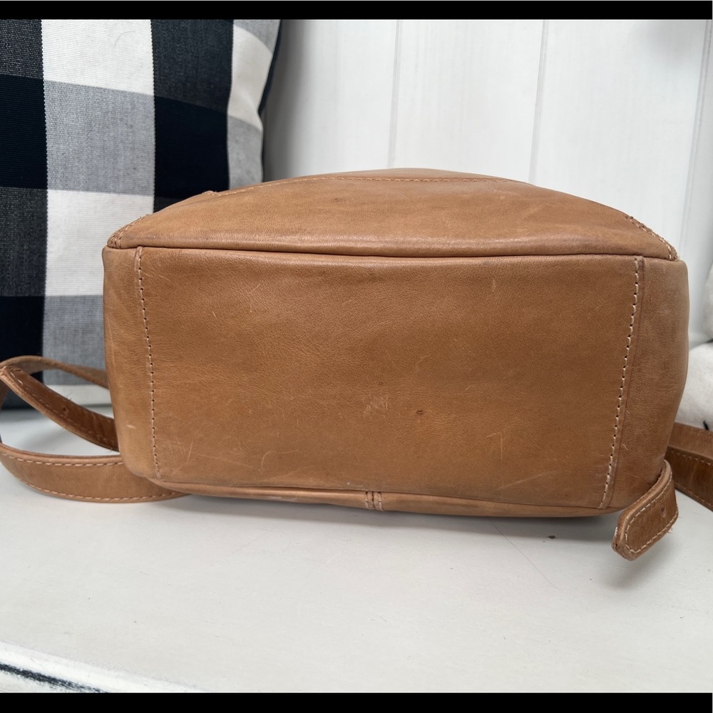 Frye Tan Leather Mini Backpack - Picture 11 of 12